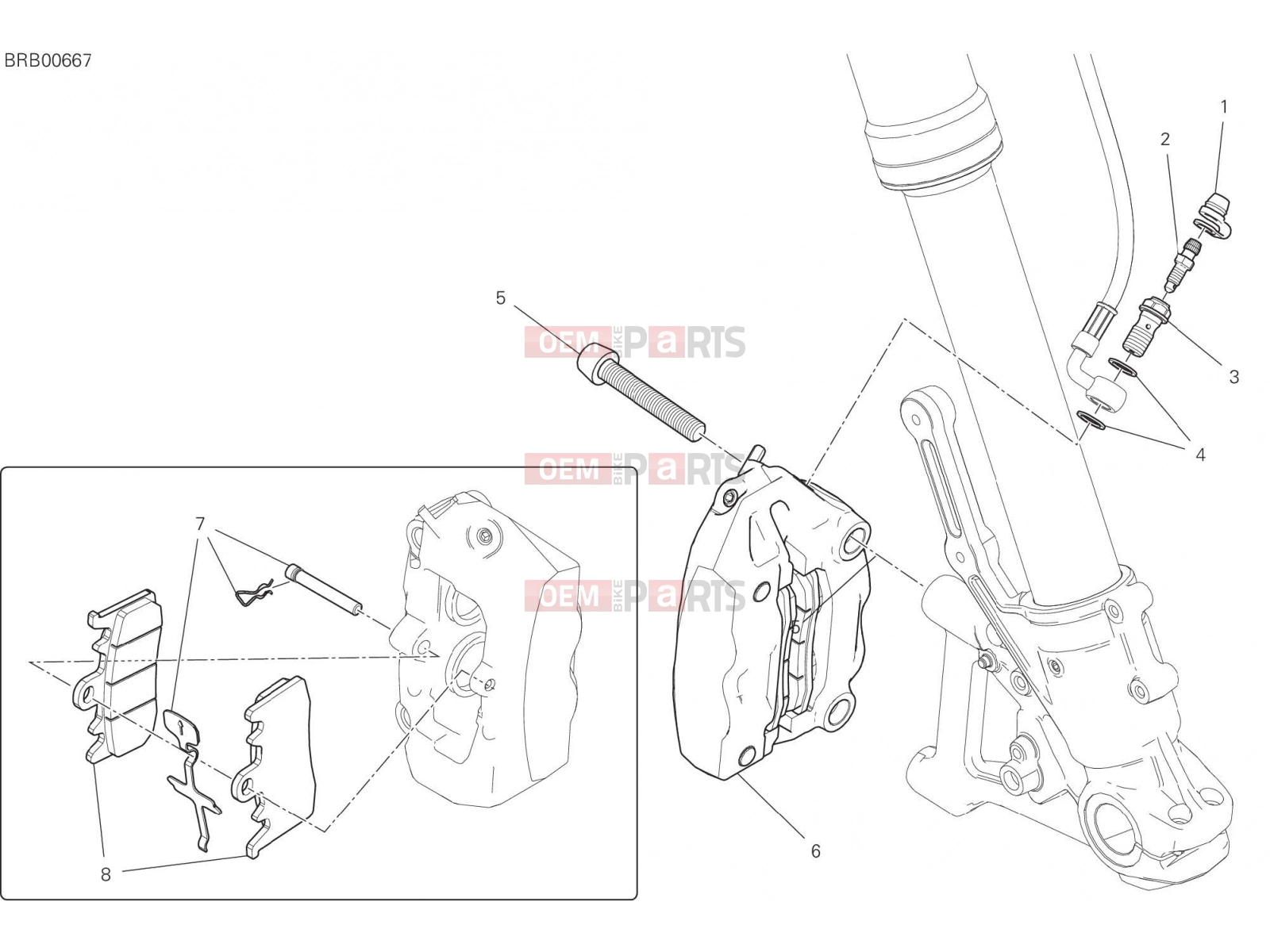 DUCATI 2022 Scrambler Icon FRONT BRAKE SYSTEM