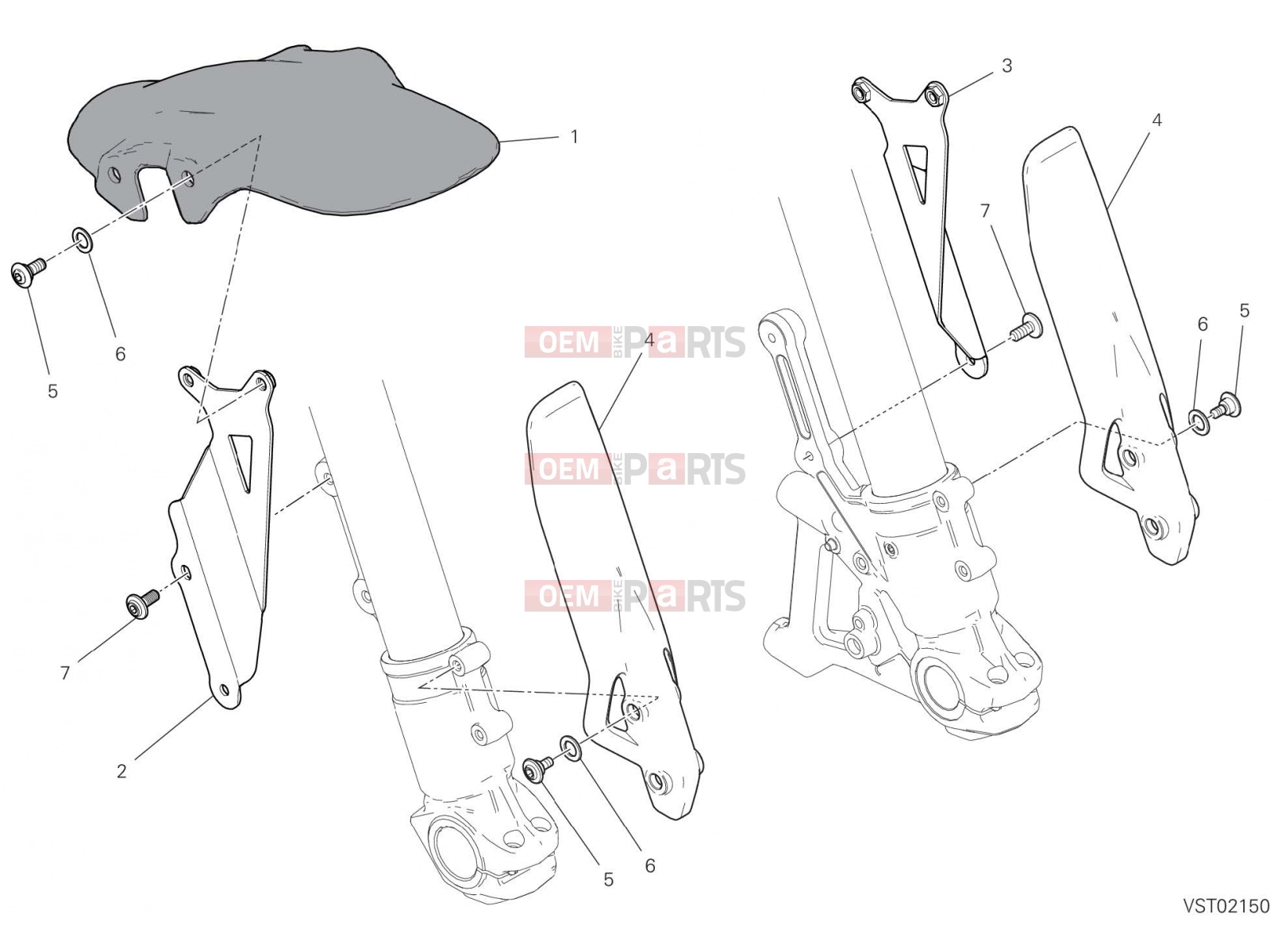 DUCATI 2022 Scrambler Nightshift FRONT MUDGUARD [MOD:SCR800NS]