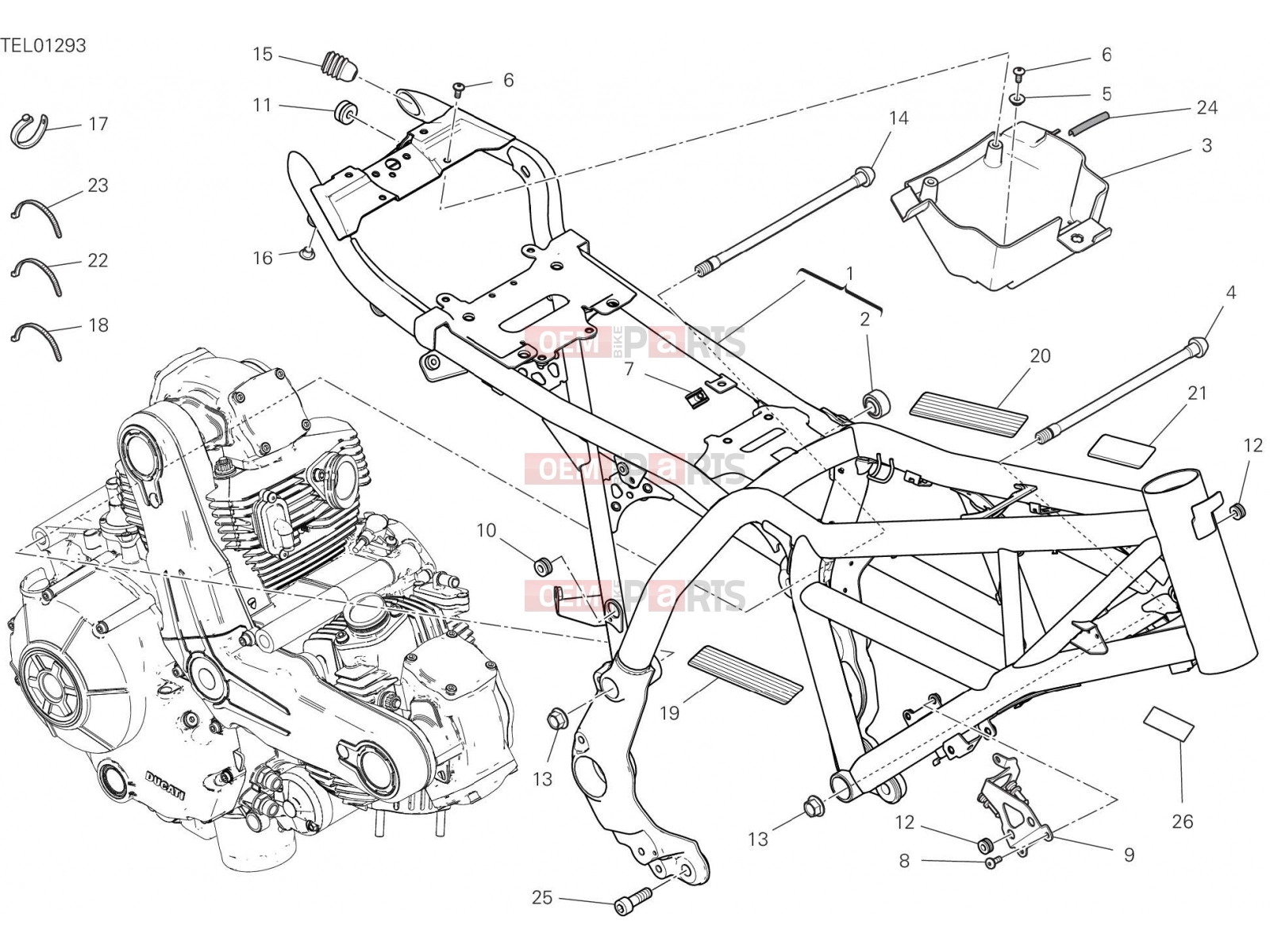 DUCATI 2022 Scrambler Desert Sled FRAME