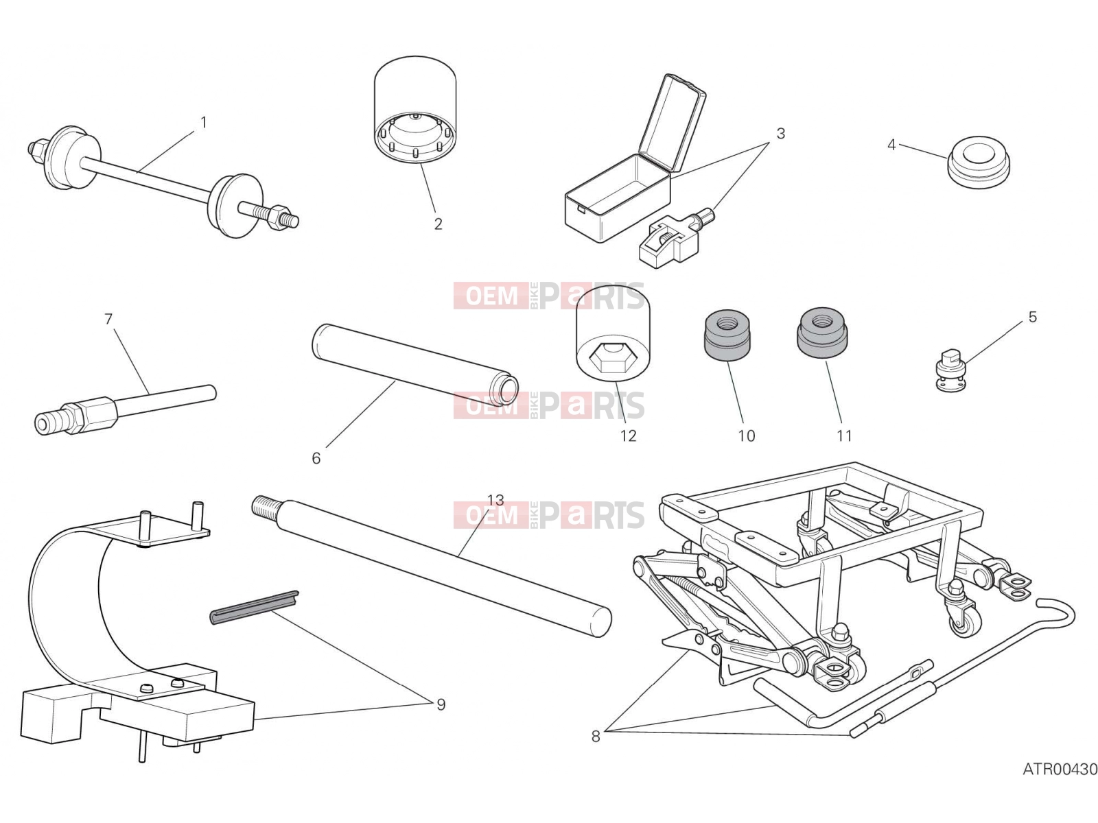 DUCATI 2022 Scrambler 1100 Sport Pro WORKSHOP SERVICE TOOLS, FRAME