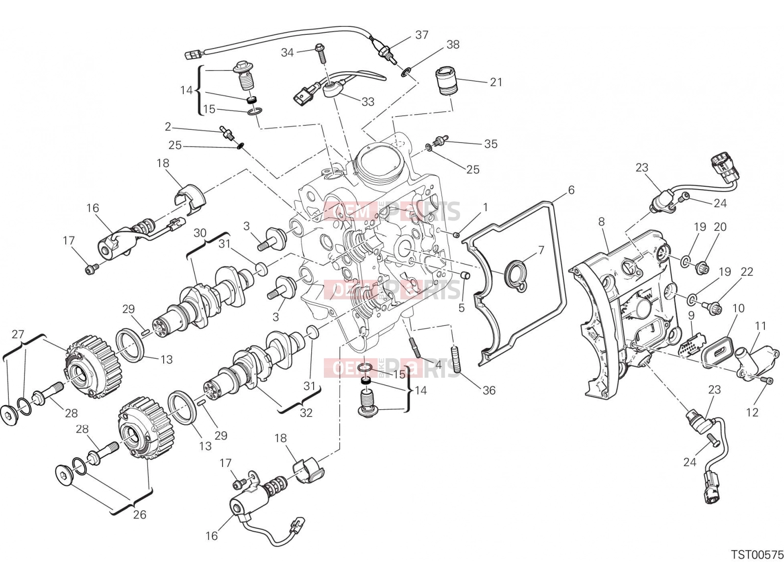 DUCATI 2022 XDiavel S HORIZONTAL HEAD – TIMING SYSTEM