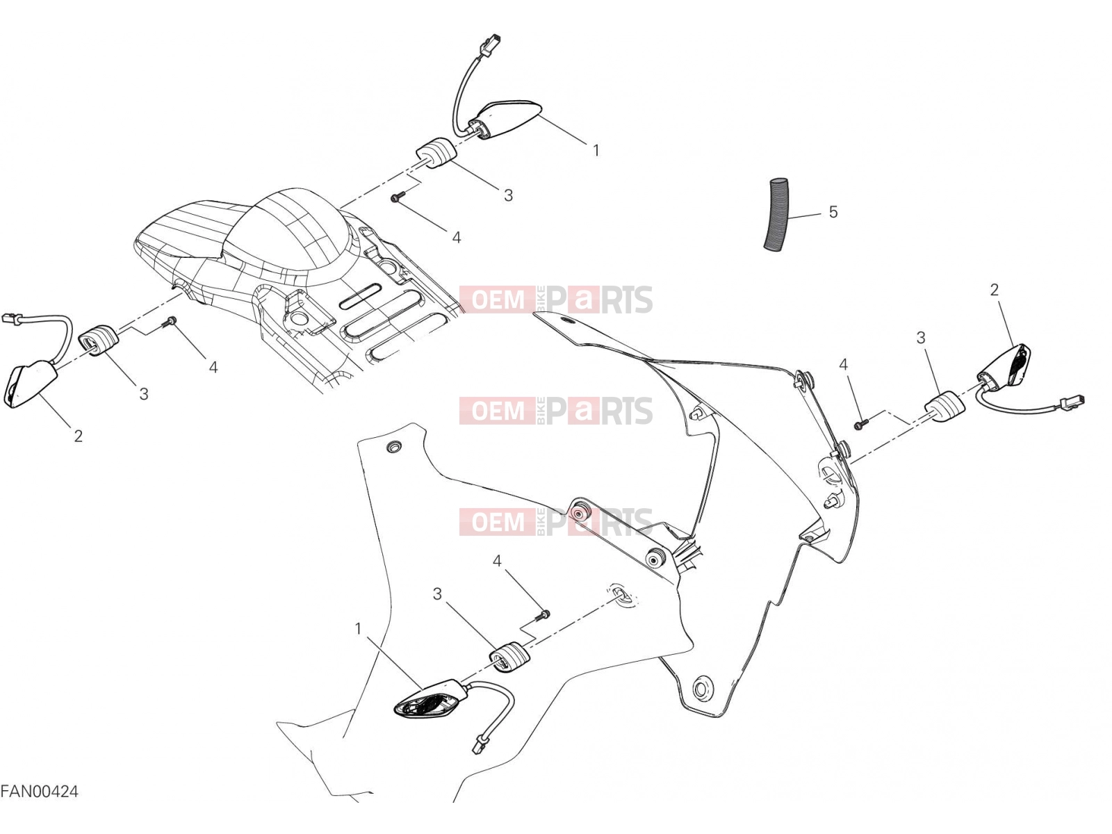 DUCATI 2023 DesertX TURN INDICATORS