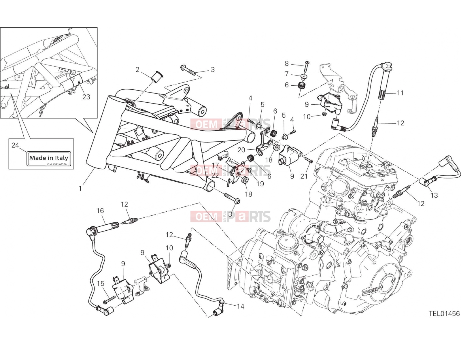 DUCATI 2022 XDiavel Nera FRAME [XST:ROK]