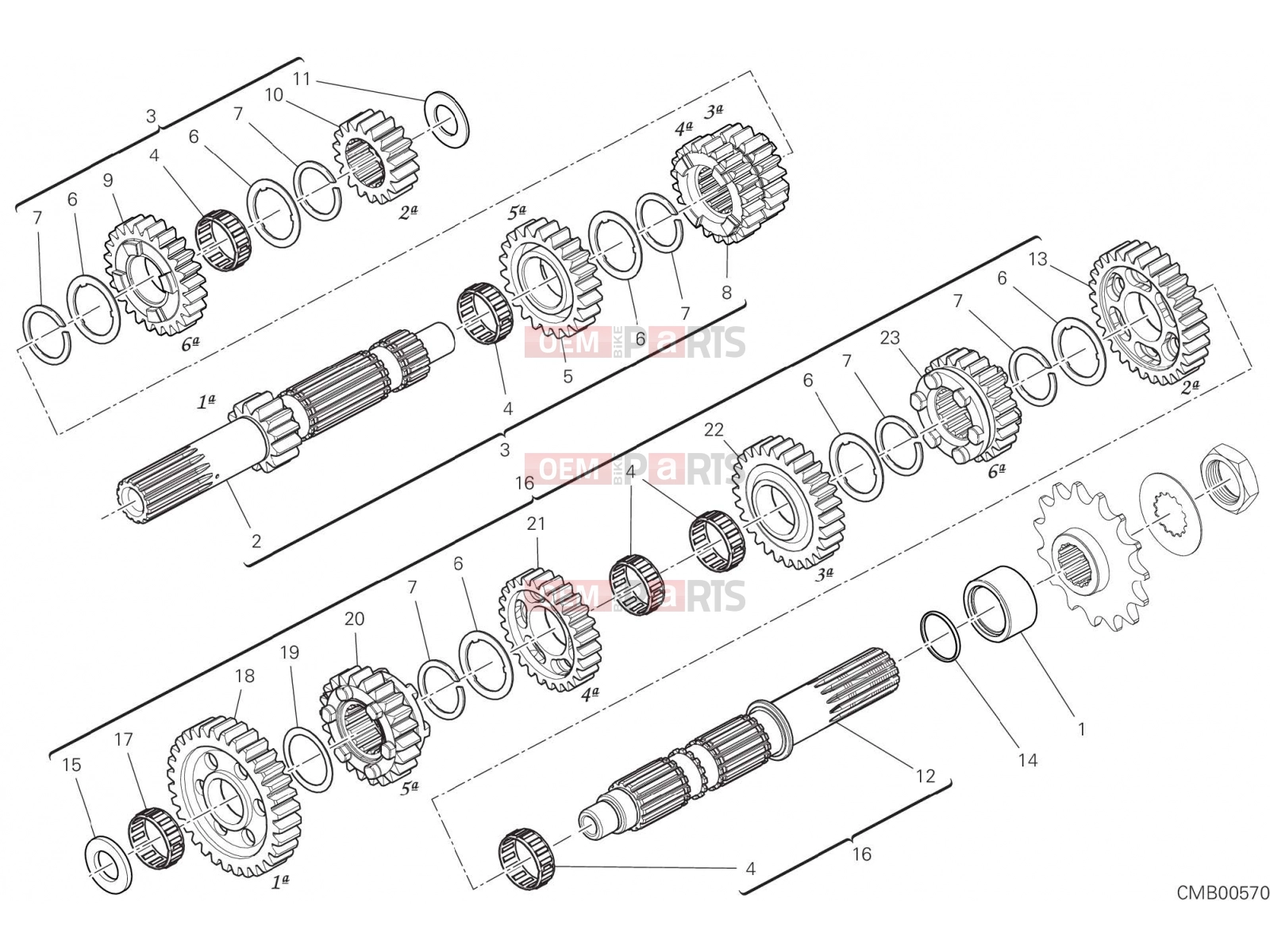DUCATI 2023 Monster Plus GEAR BOX