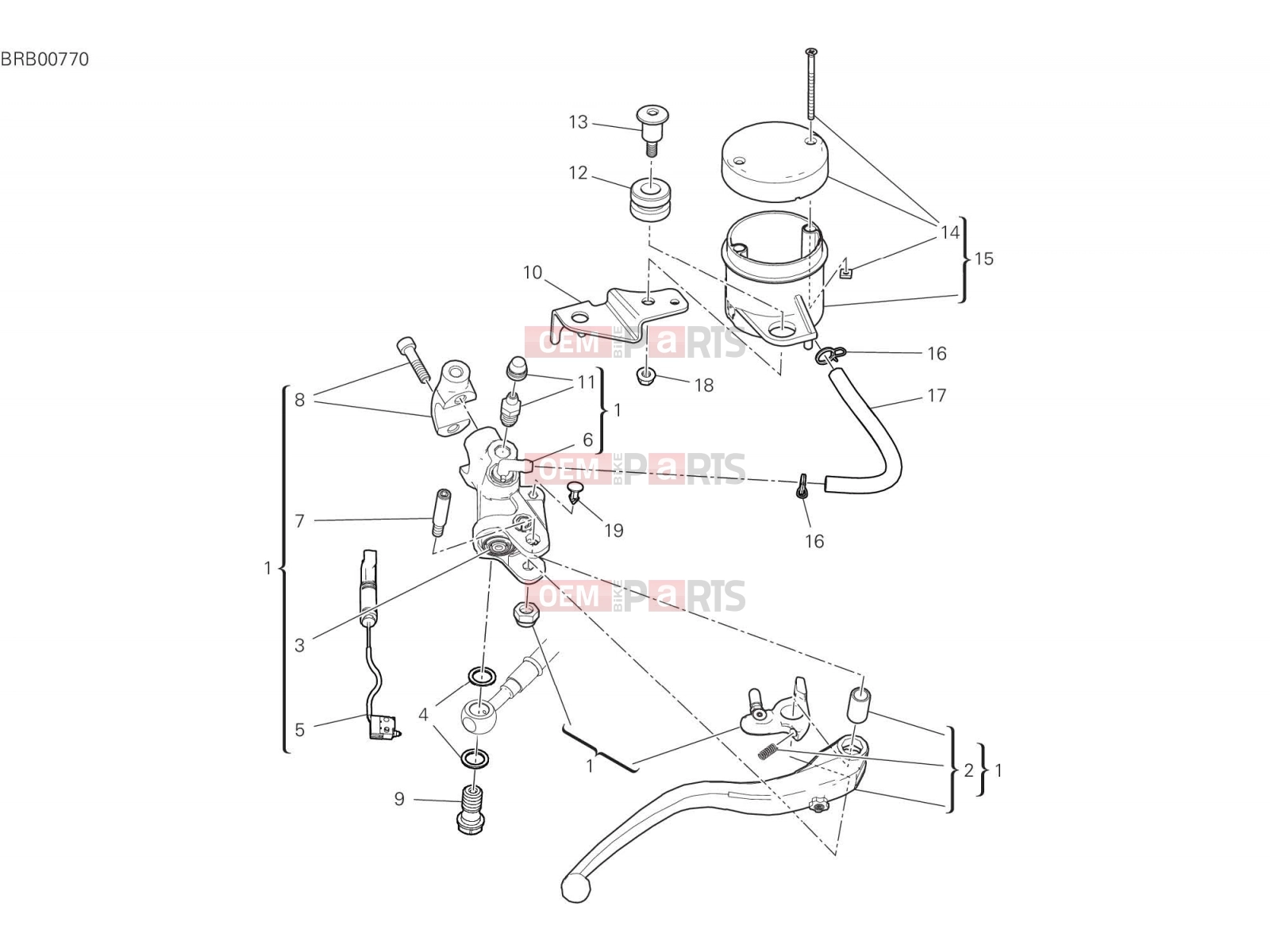 DUCATI 2023 Monster Plus FRONT BRAKE PUMP