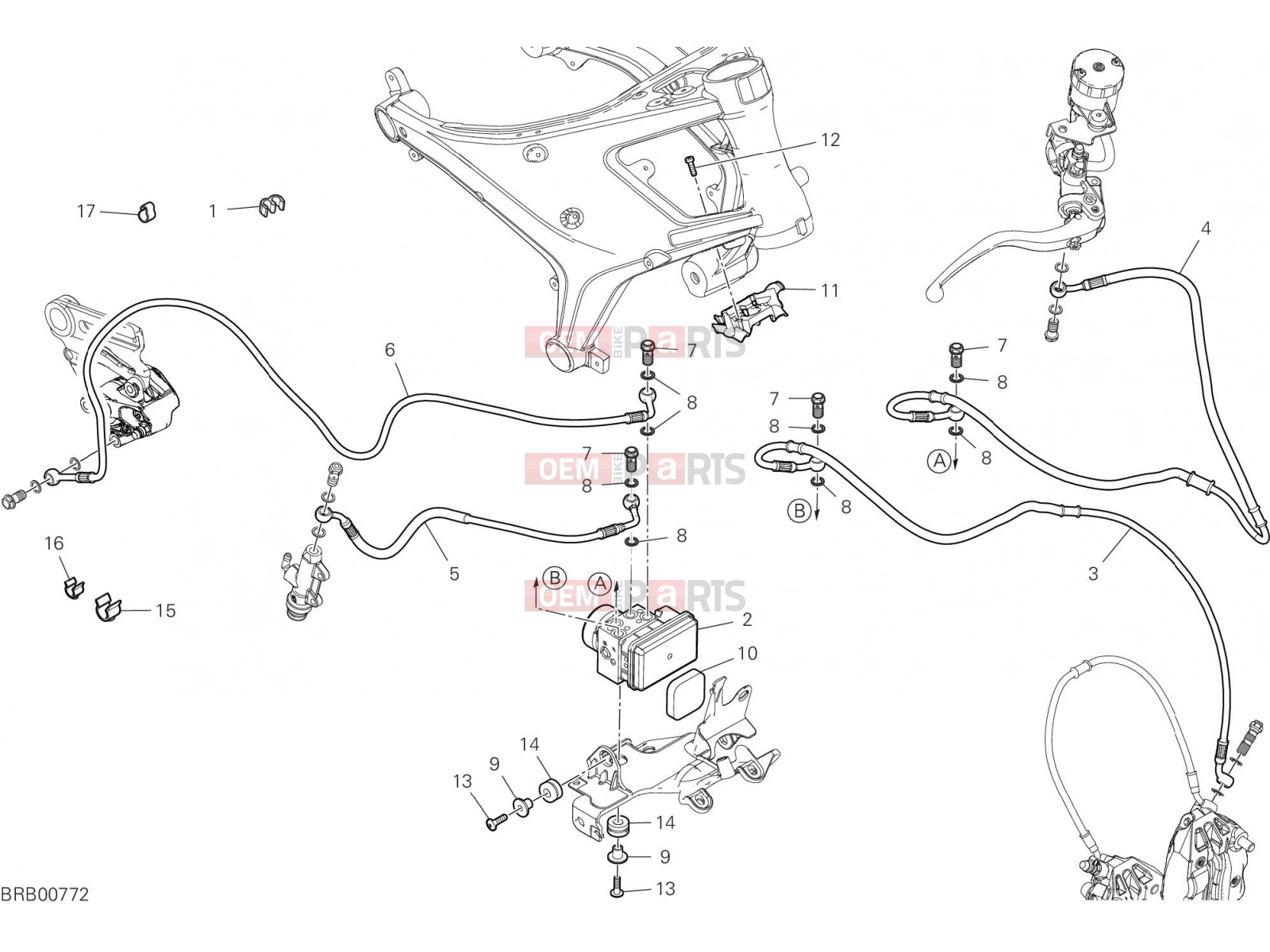 DUCATI 2023 Monster Plus BRAKING SYSTEM ABS