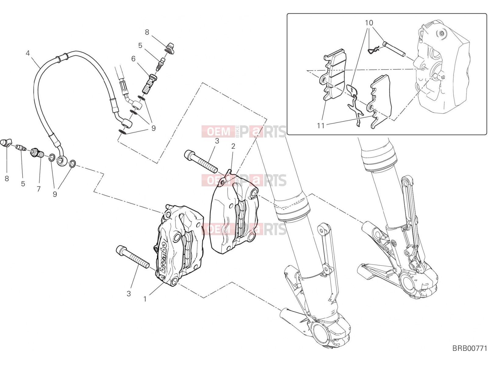DUCATI 2023 Monster FRONT BRAKE SYSTEM