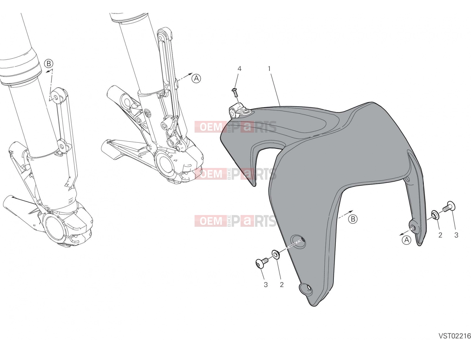 DUCATI 2023 Monster FRONT MUDGUARD