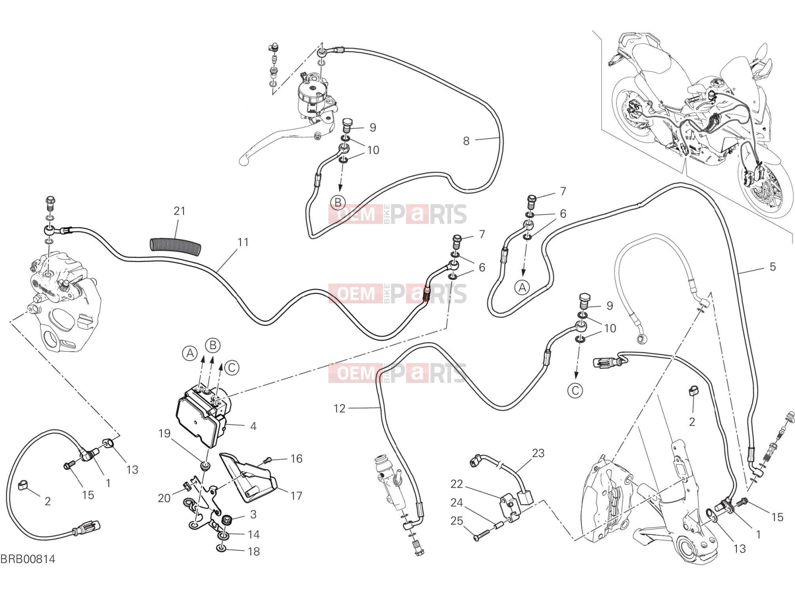 DUCATI 2023 Multistrada V2 S BRAKING SYSTEM ABS