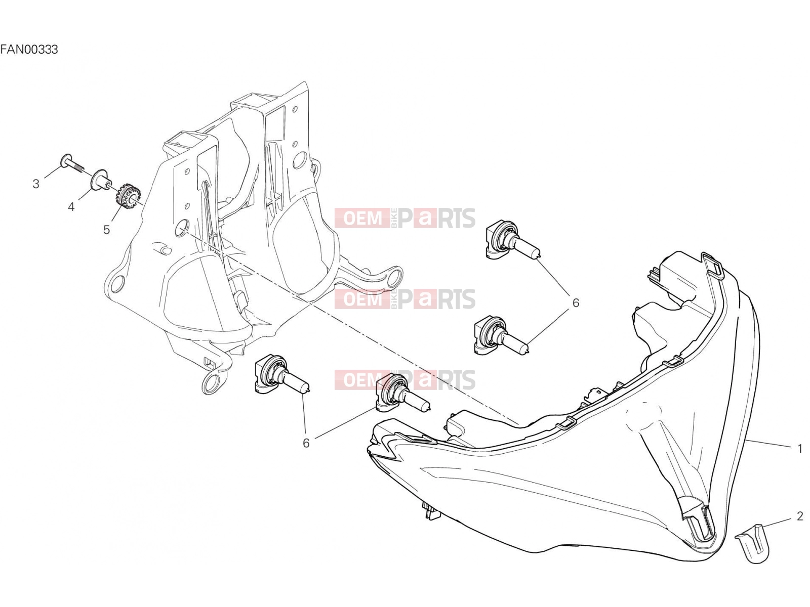 DUCATI 2023 Multistrada V2 HEADLIGHT