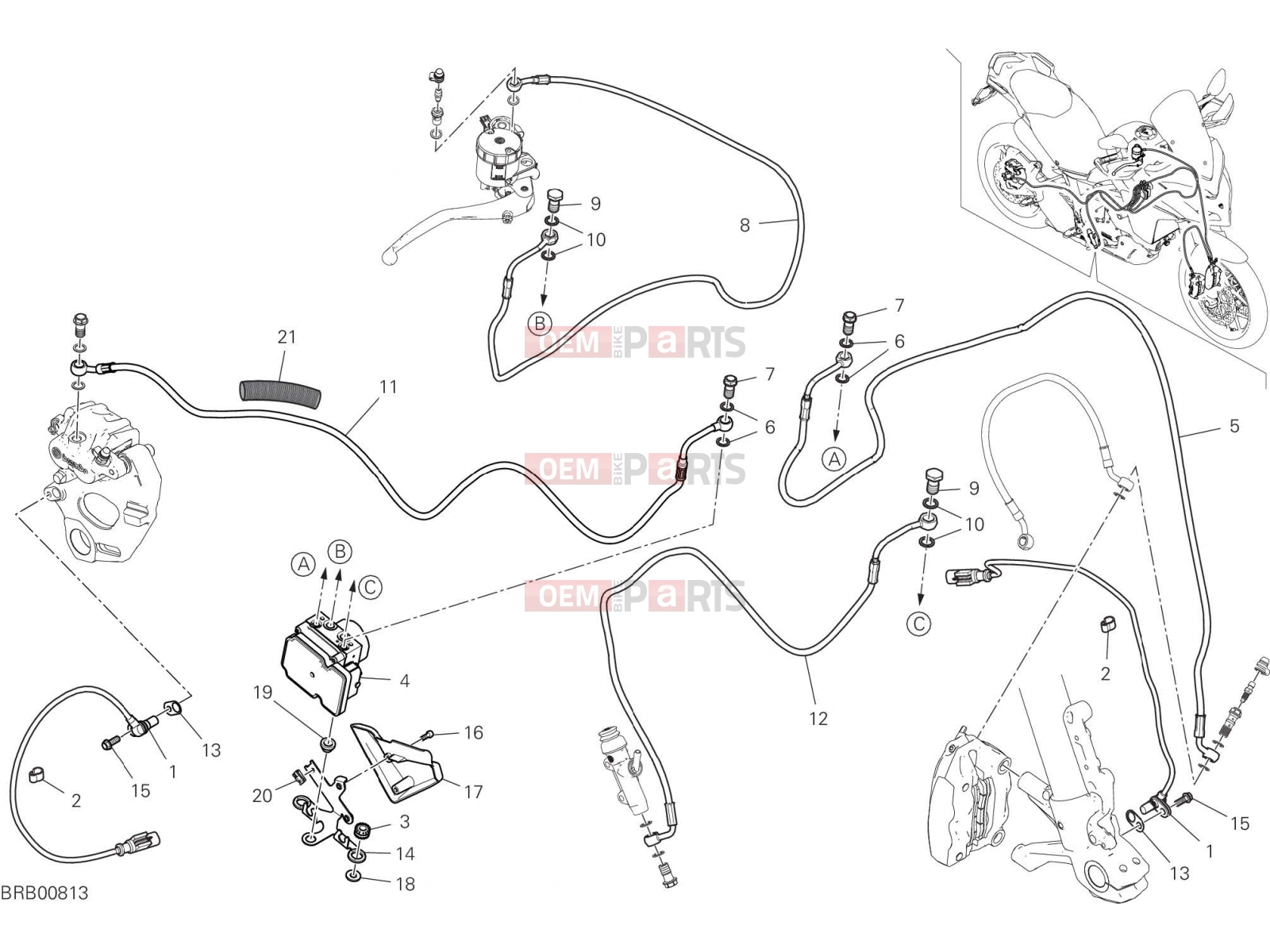 DUCATI 2023 Multistrada V2 BRAKING SYSTEM ABS