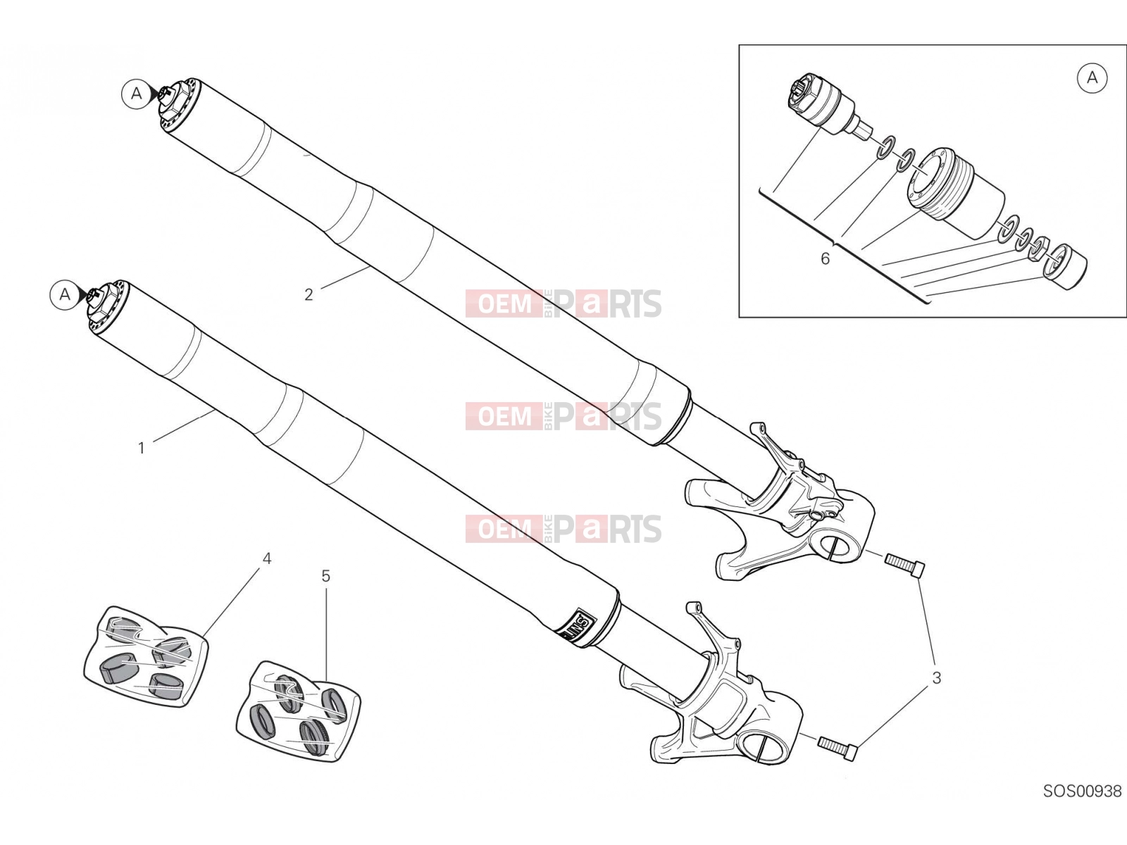 DUCATI 2023 Panigale V4 S FRONT FORK