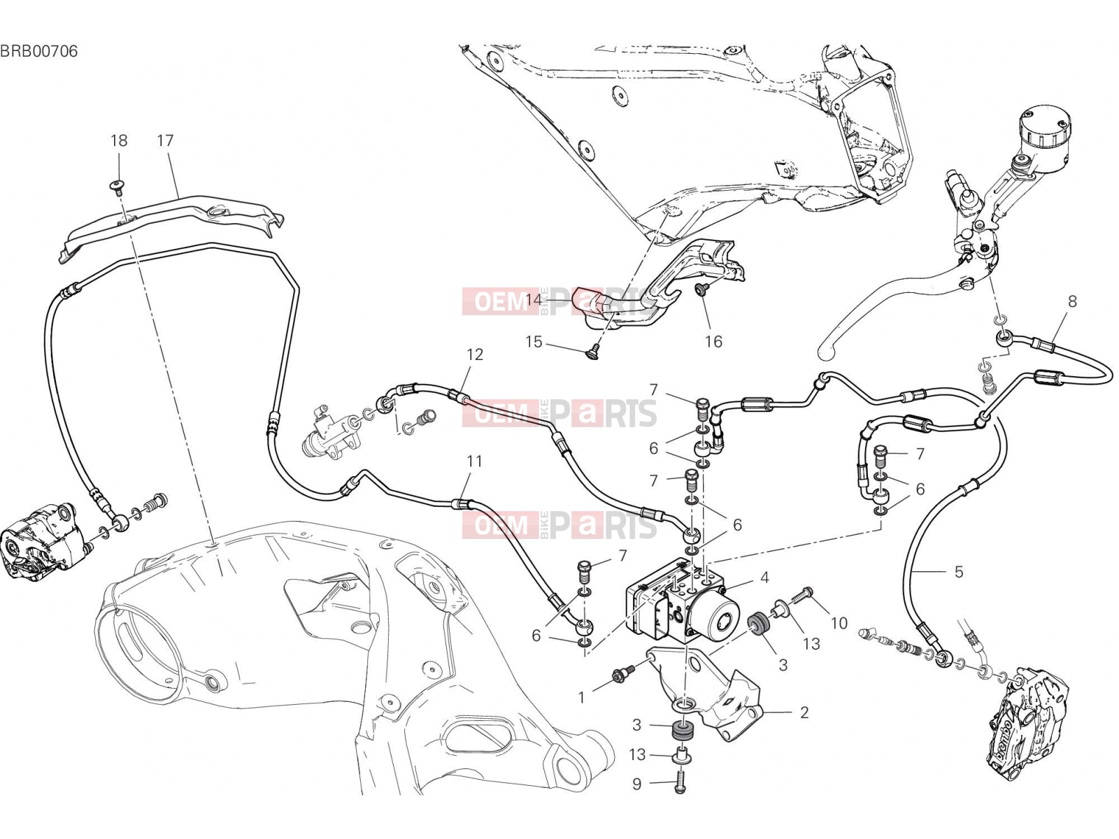 DUCATI 2023 Panigale V2 BRAKING SYSTEM ABS