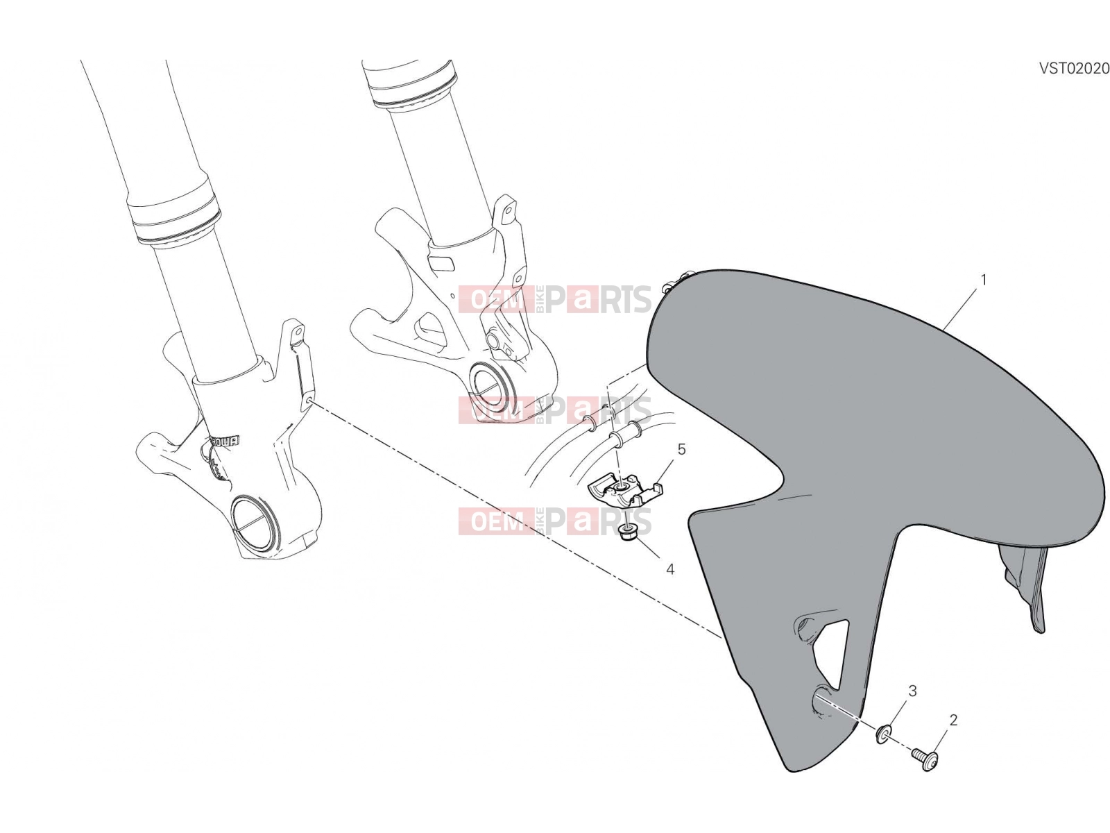 DUCATI 2023 Panigale V2 FRONT MUDGUARD
