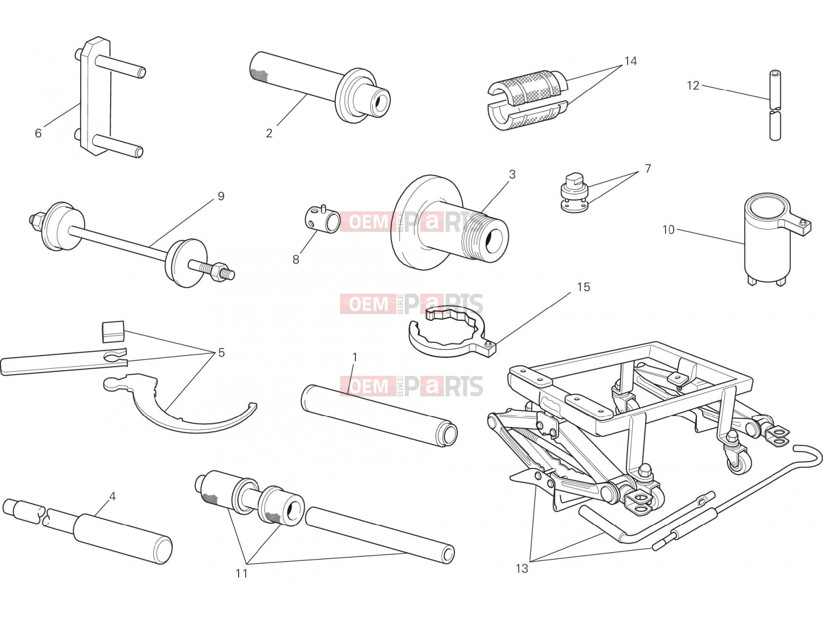 DUCATI 2015 Diavel Titanium WORKSHOP SERVICE TOOLS [MOD:DVLR]