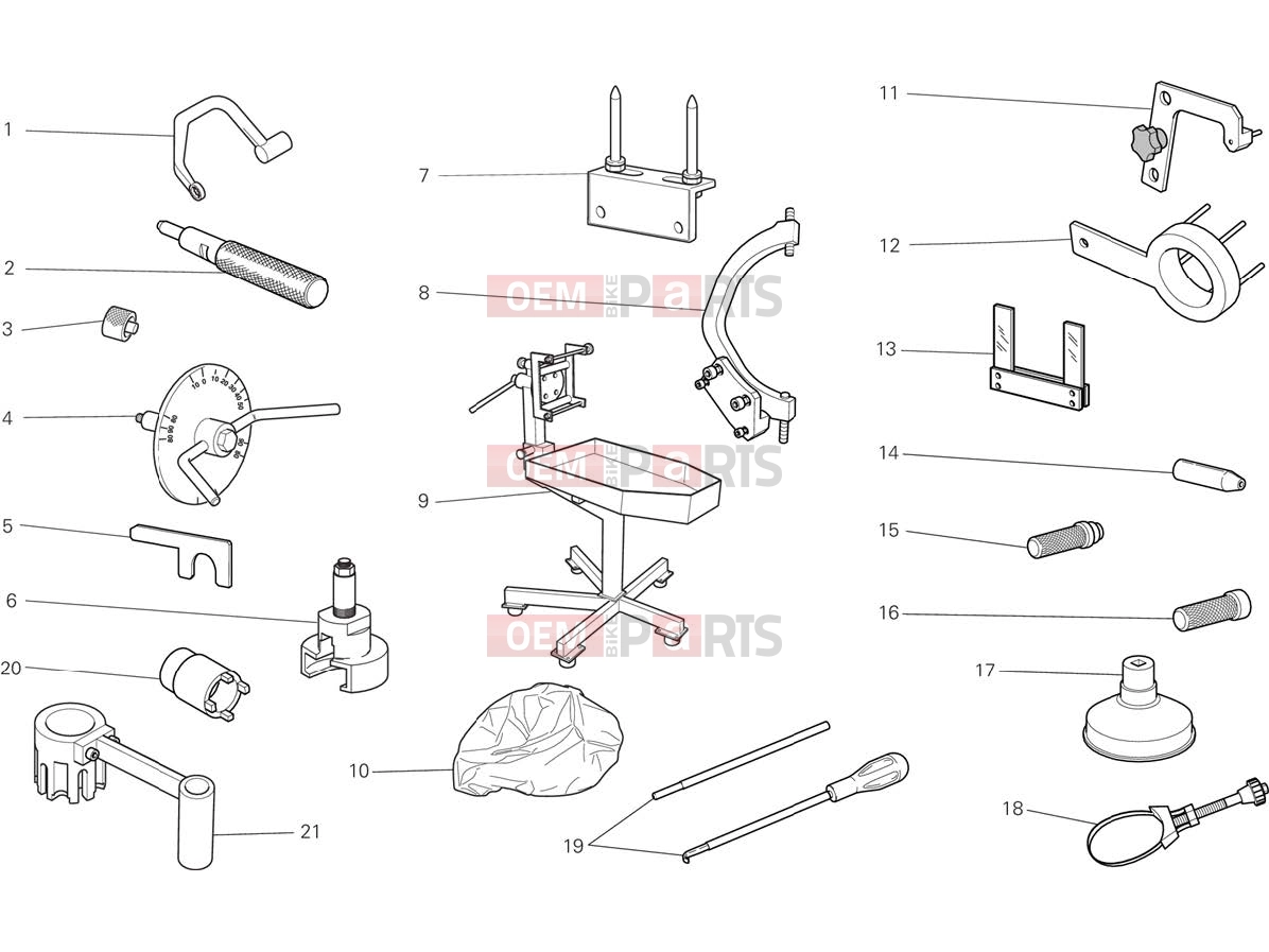 DUCATI 2015 Streetfighter 848 WORKSHOP SERVICE TOOLS [MOD:F848]