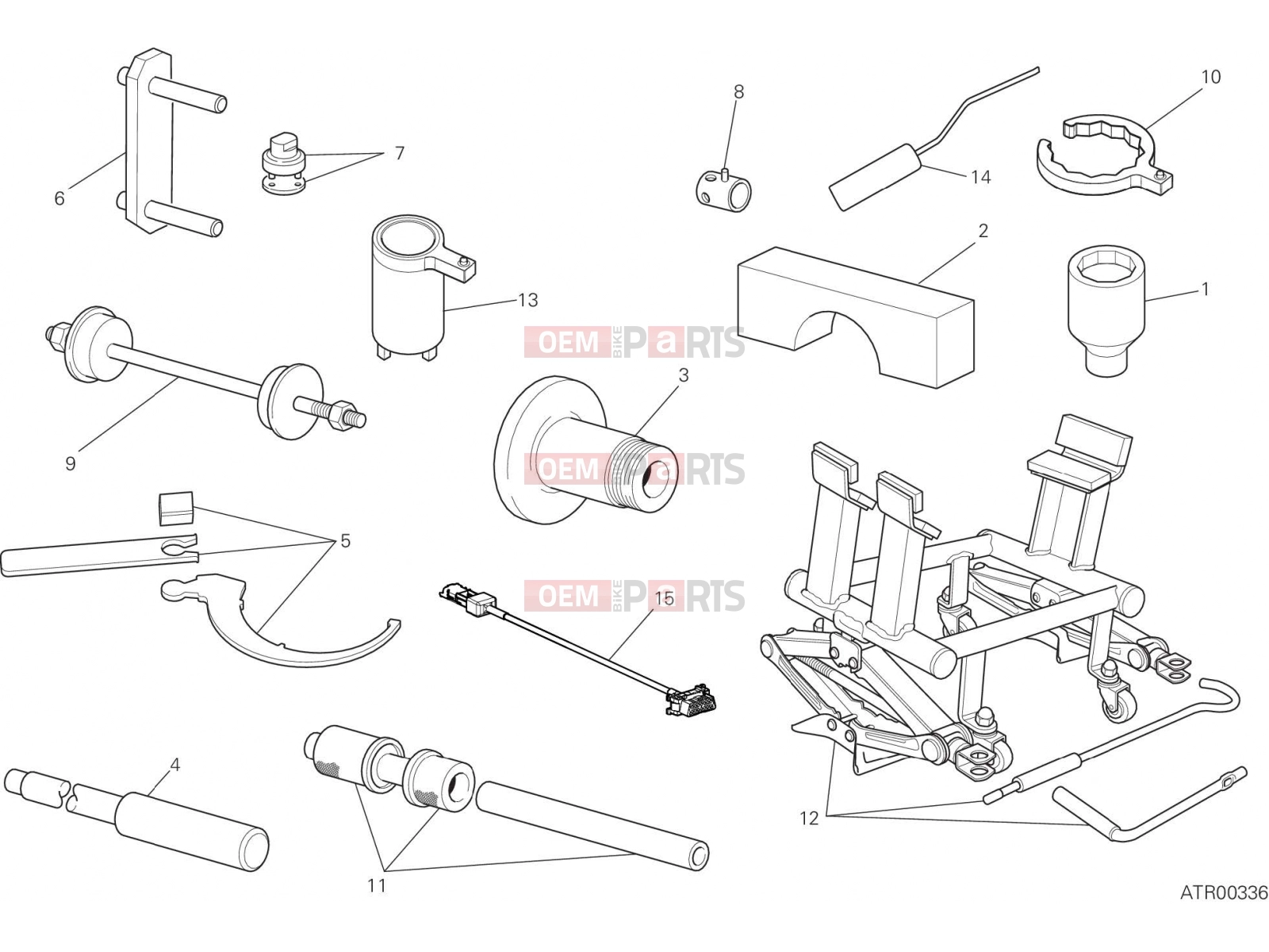 DUCATI 2016 Multistrada 1200 S D Air WORKSHOP SERVICE TOOLS [MOD:MS1200SA]