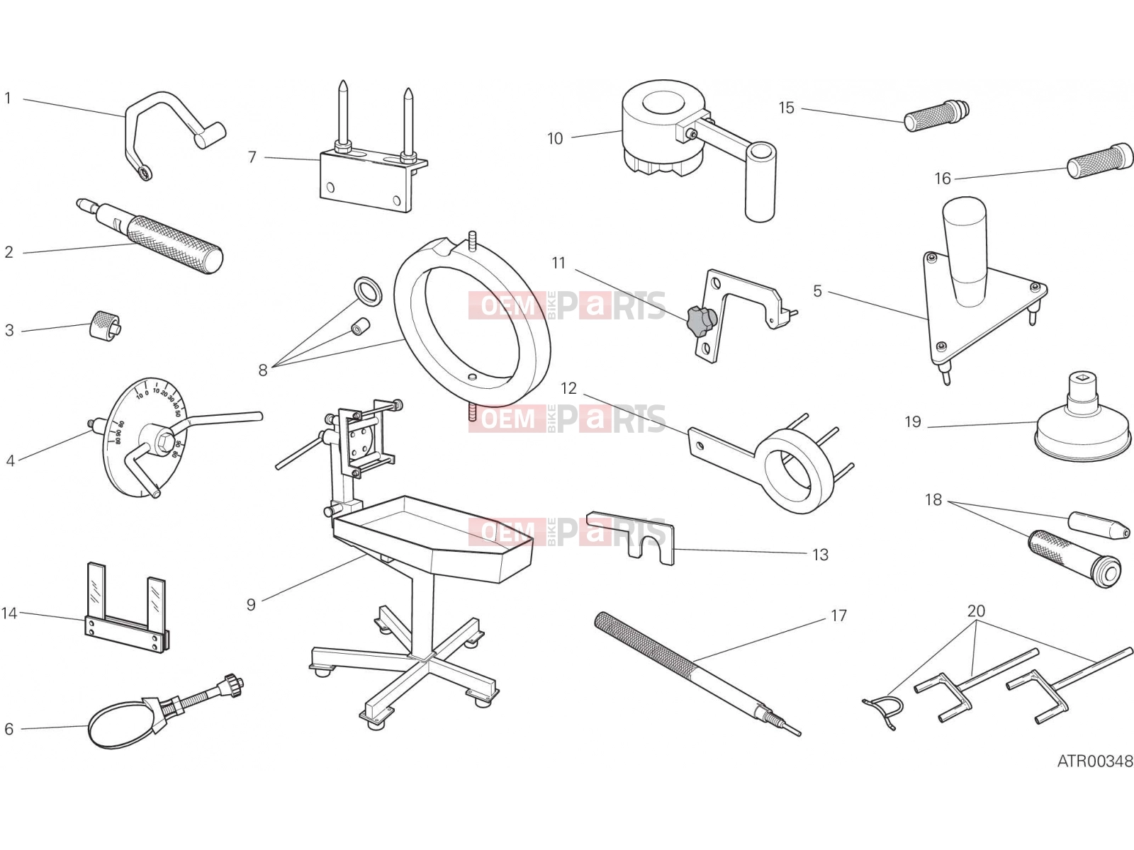 DUCATI 2017 Monster 1200 R WORKSHOP SERVICE TOOLS, ENGINE [MOD:M 1200R]