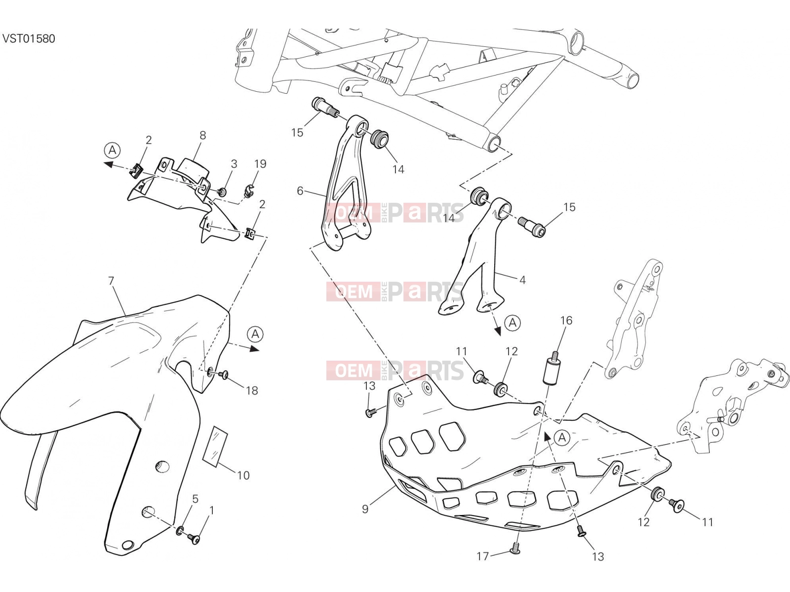 DUCATI 2017 Multistrada 1200 Enduro FAIRING [MOD:MS1200E]