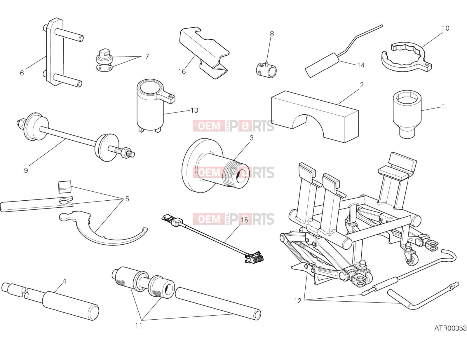 DUCATI 2017 Multistrada 1200 S D Air WORKSHOP SERVICE TOOLS [MOD:MS1200SA]