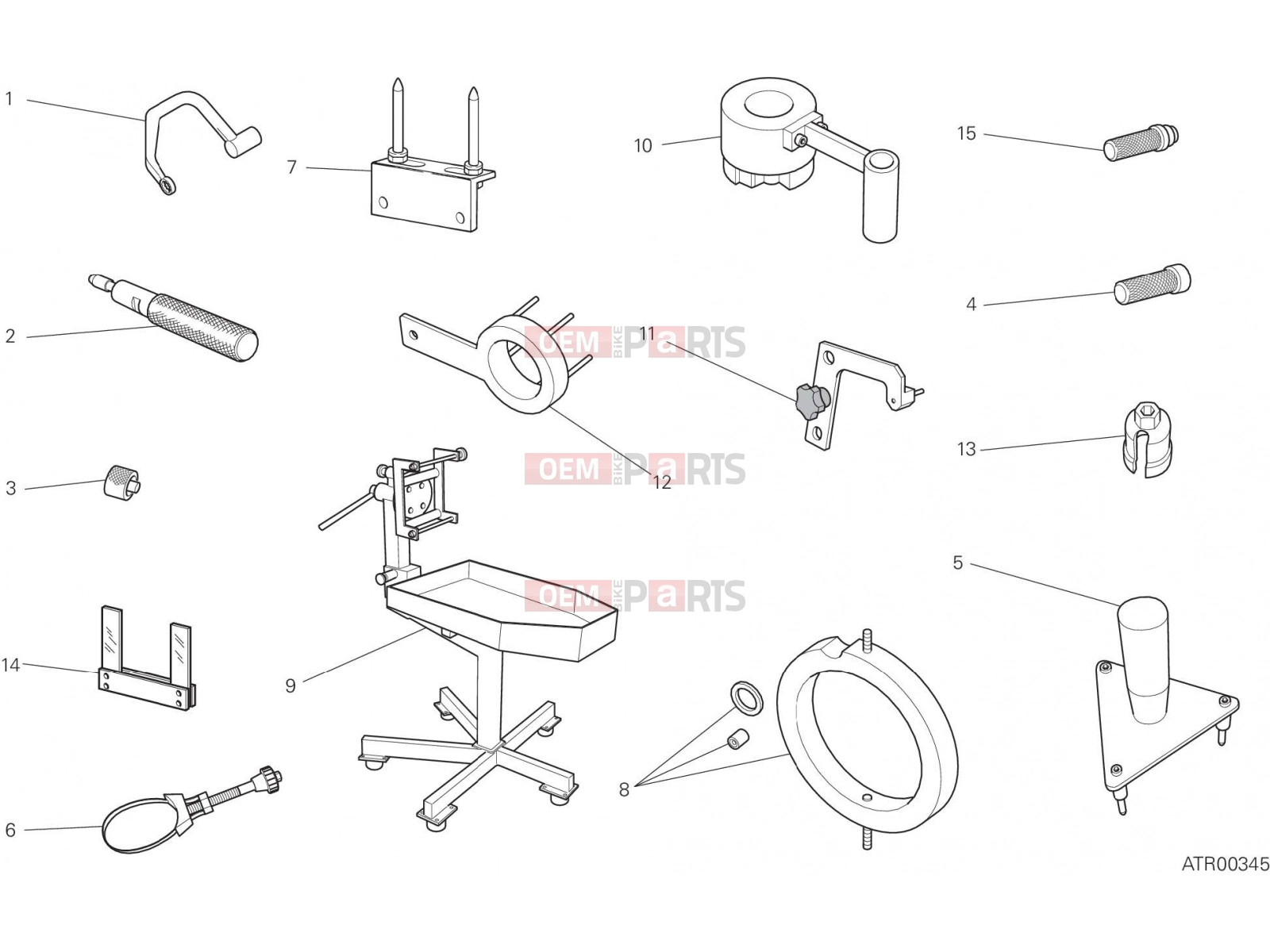 DUCATI 2018 Multistrada 1260 PikesPeak WORKSHOP SERVICE TOOLS [MOD:MS1260PP]