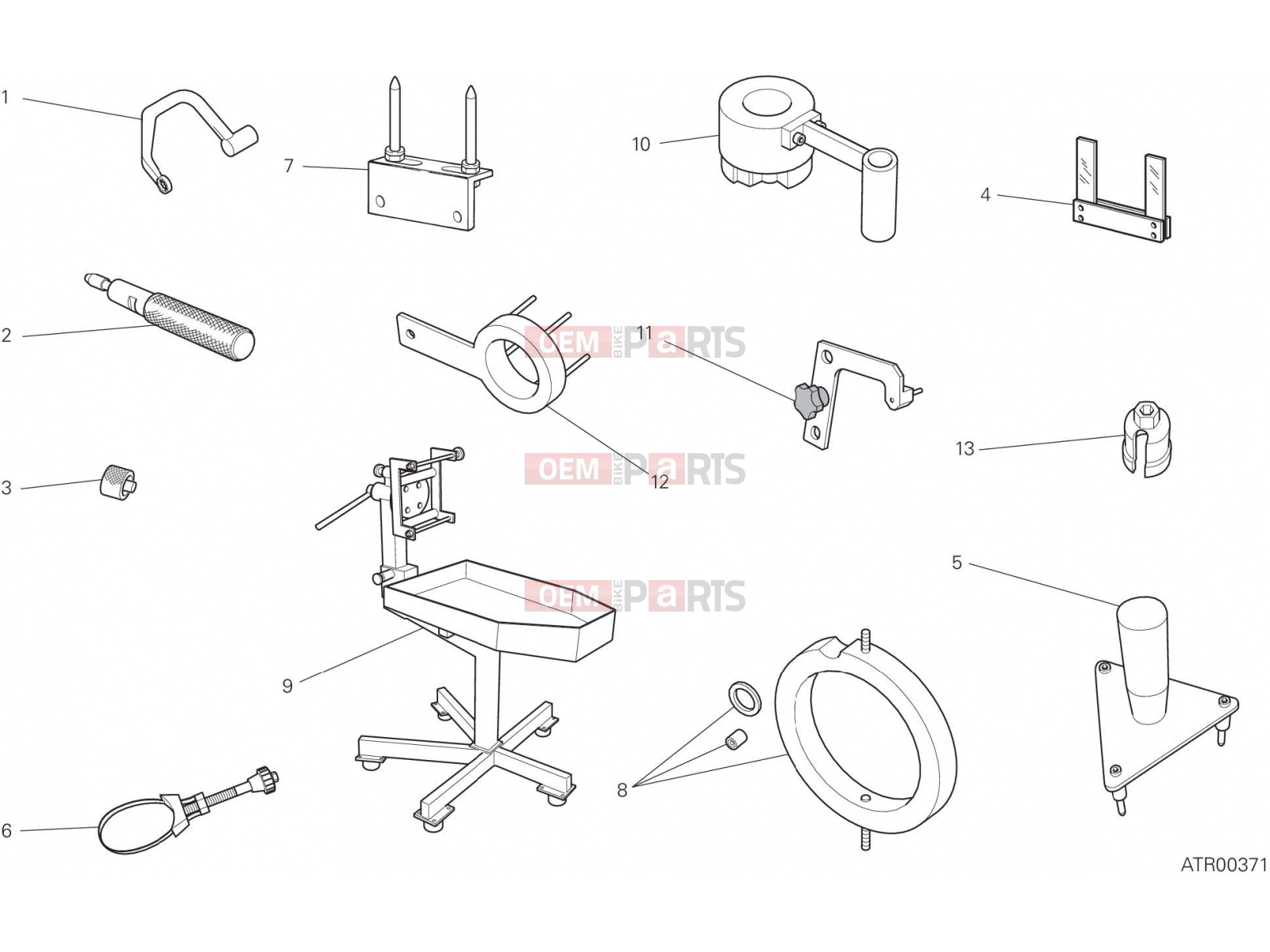 DUCATI 2019 XDiavel WORKSHOP SERVICE TOOLS, ENGINE [MOD:XDIAVEL]