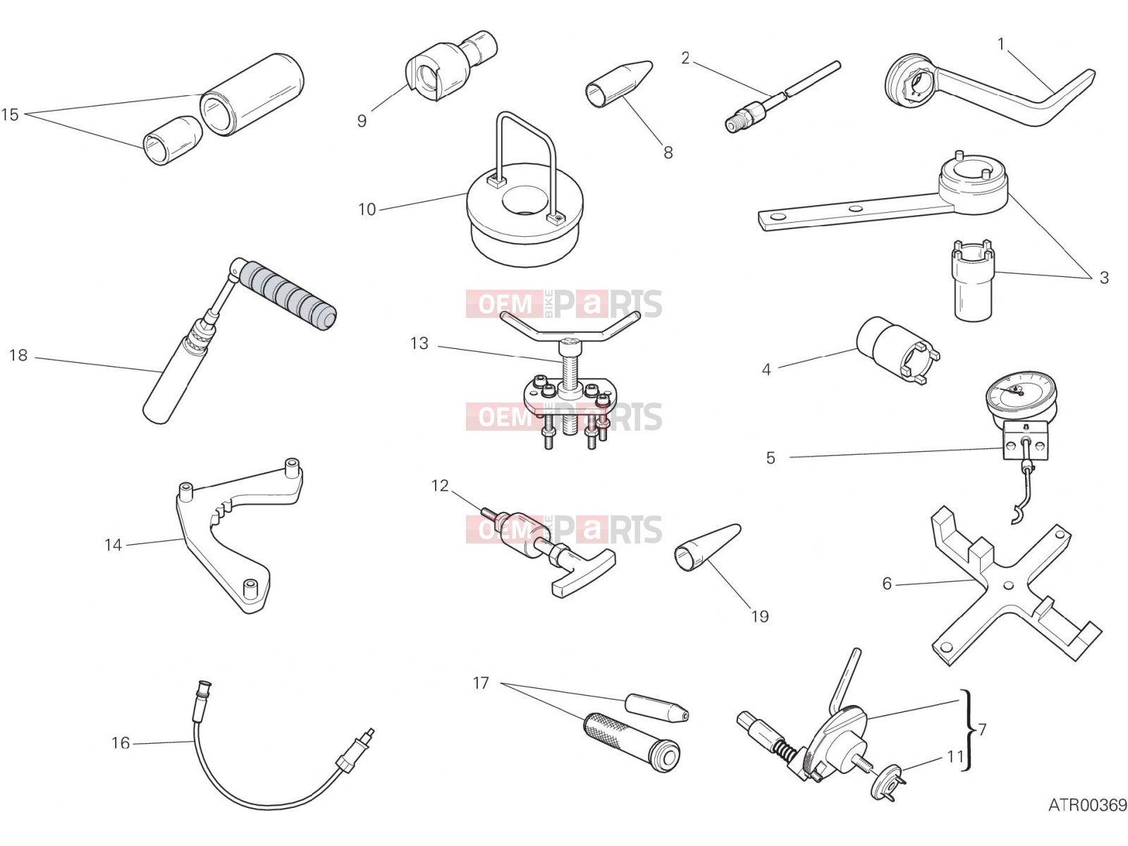 DUCATI 2019 XDiavel WORKSHOP SERVICE TOOLS, ENGINE [MOD:XDIAVEL]