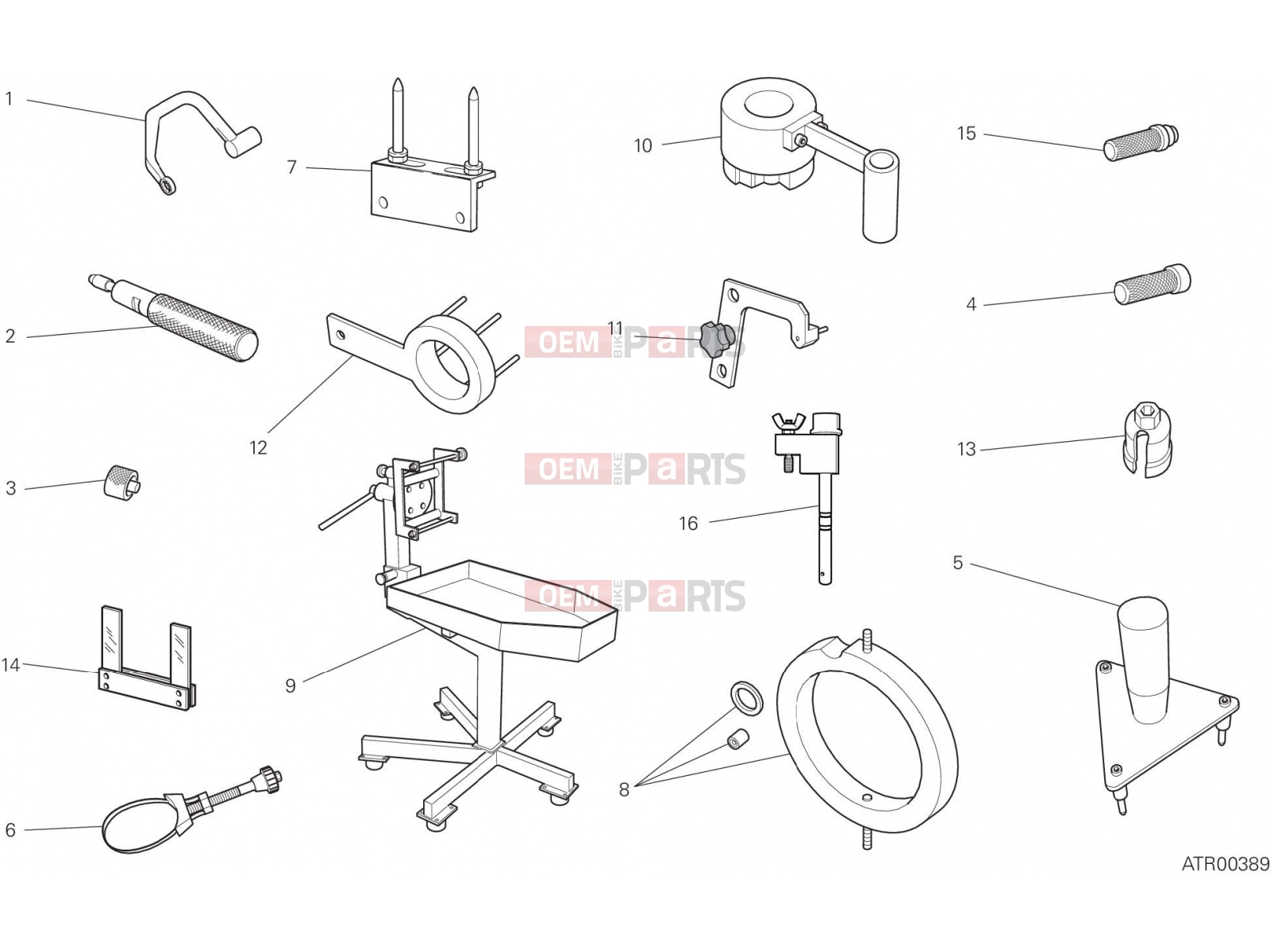 DUCATI 2020 Multistrada 1260 Pikes Peak WORKSHOP SERVICE TOOLS [MOD:MS1260PP]