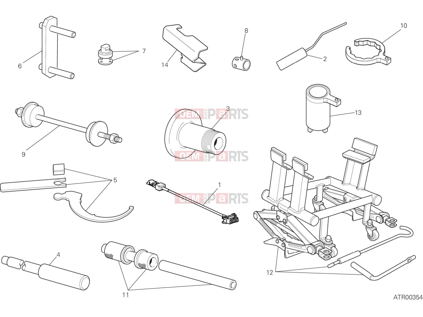 DUCATI 2020 Multistrada 1260 Pikes Peak WORKSHOP SERVICE TOOLS [MOD:MS1260PP]