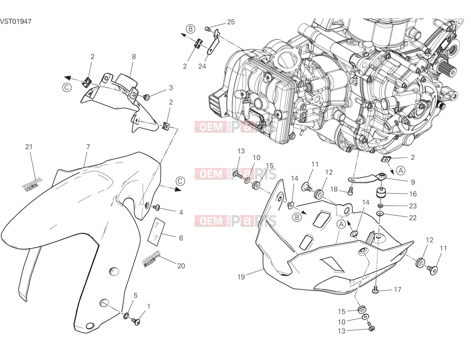 DUCATI 2022 Multistrada V2 FAIRING