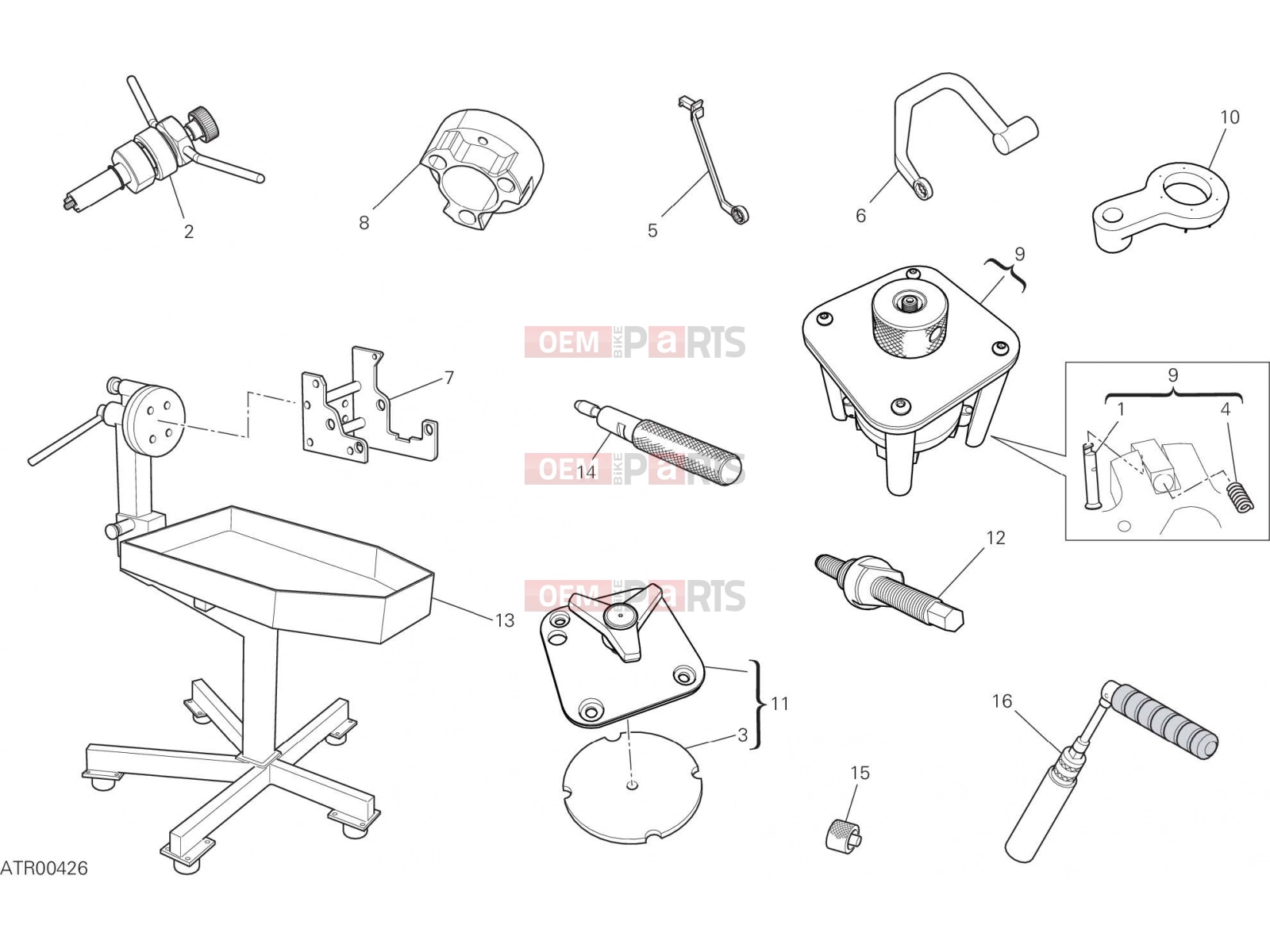 DUCATI 2022 STREETFIGHTER V2 WORKSHOP SERVICE TOOLS (ENGINE) [MOD:SFV2]