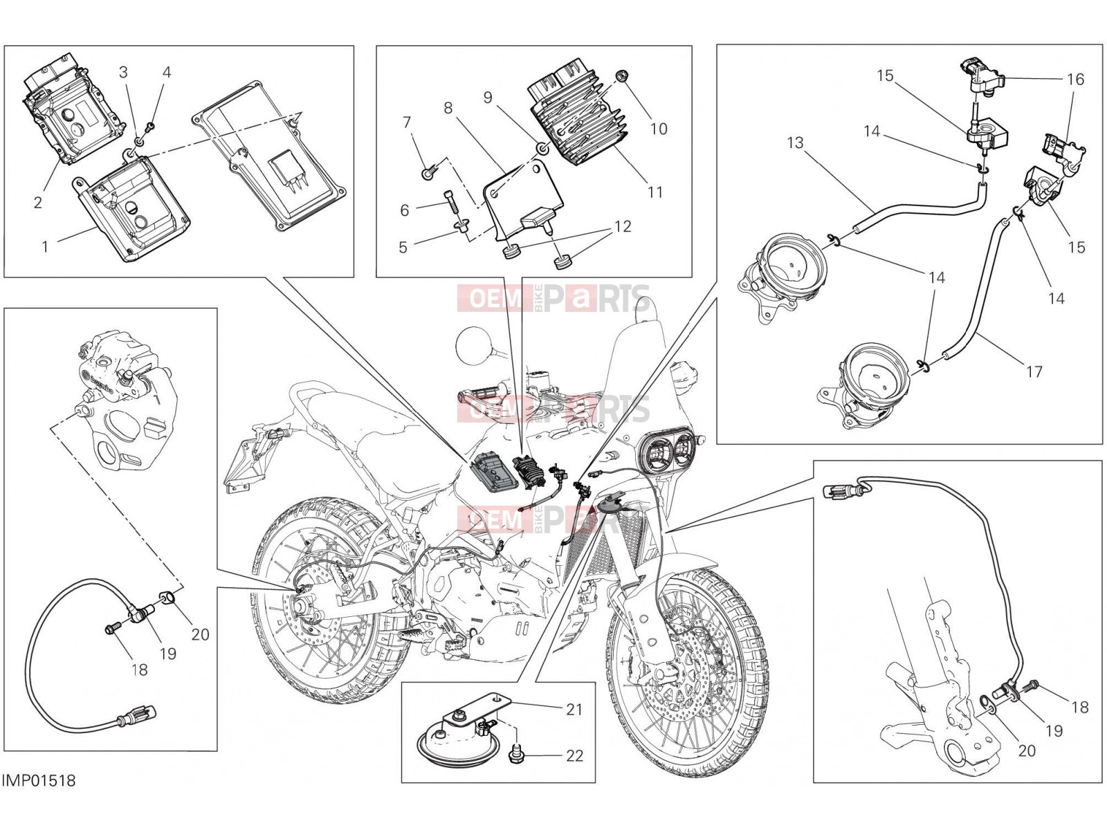 DUCATI 2023 DesertX ELECTRICAL DEVICES