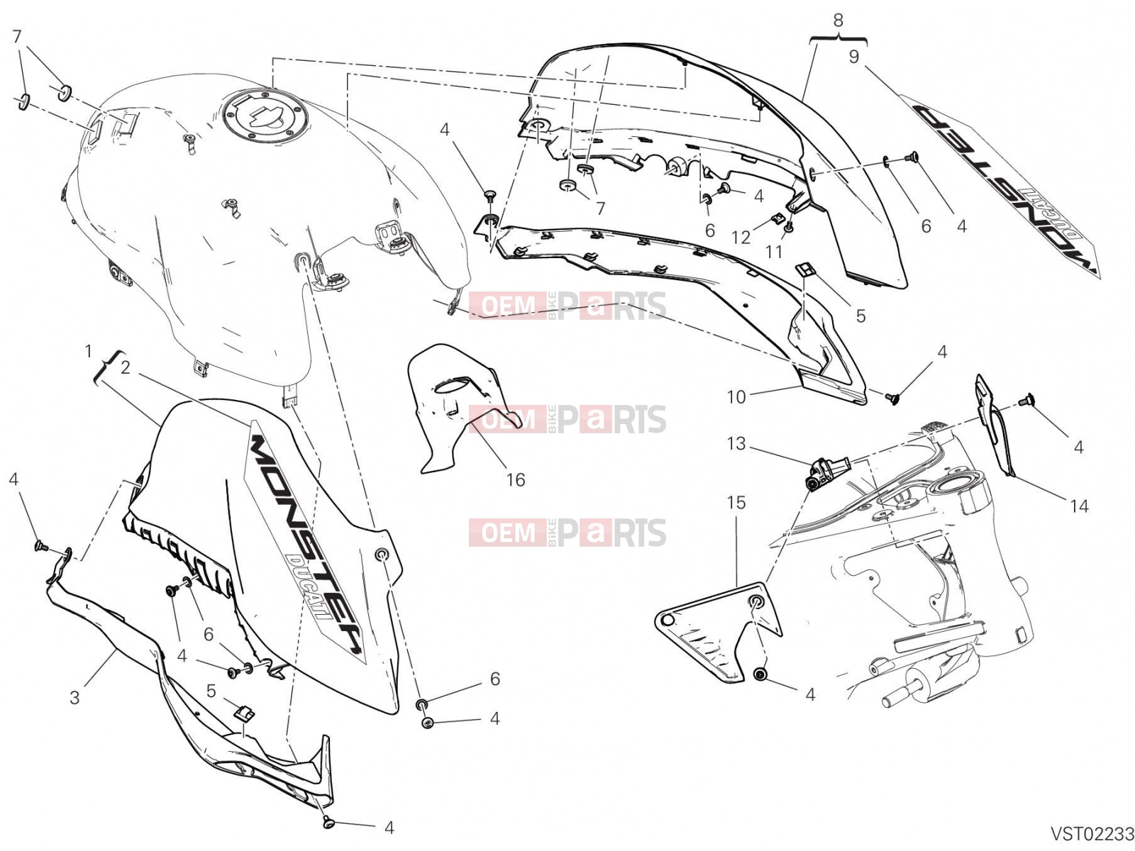 DUCATI 2023 Monster FAIRING