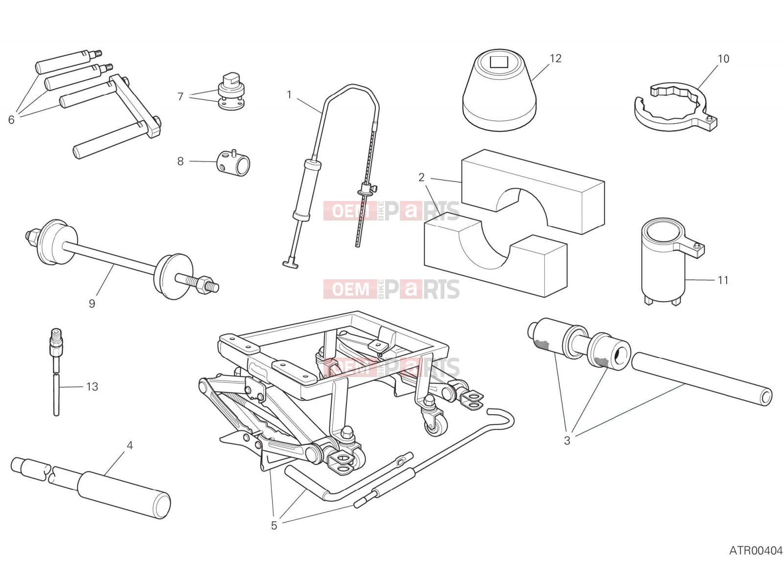 DUCATI 2023 Multistrada V2 S WORKSHOP SERVICE TOOLS