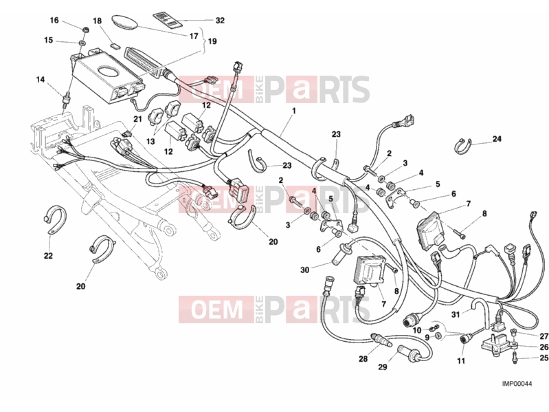 DUCATI 2002 Superbike 748 S ENGINE CONTROL UNIT » HANDLE BAR