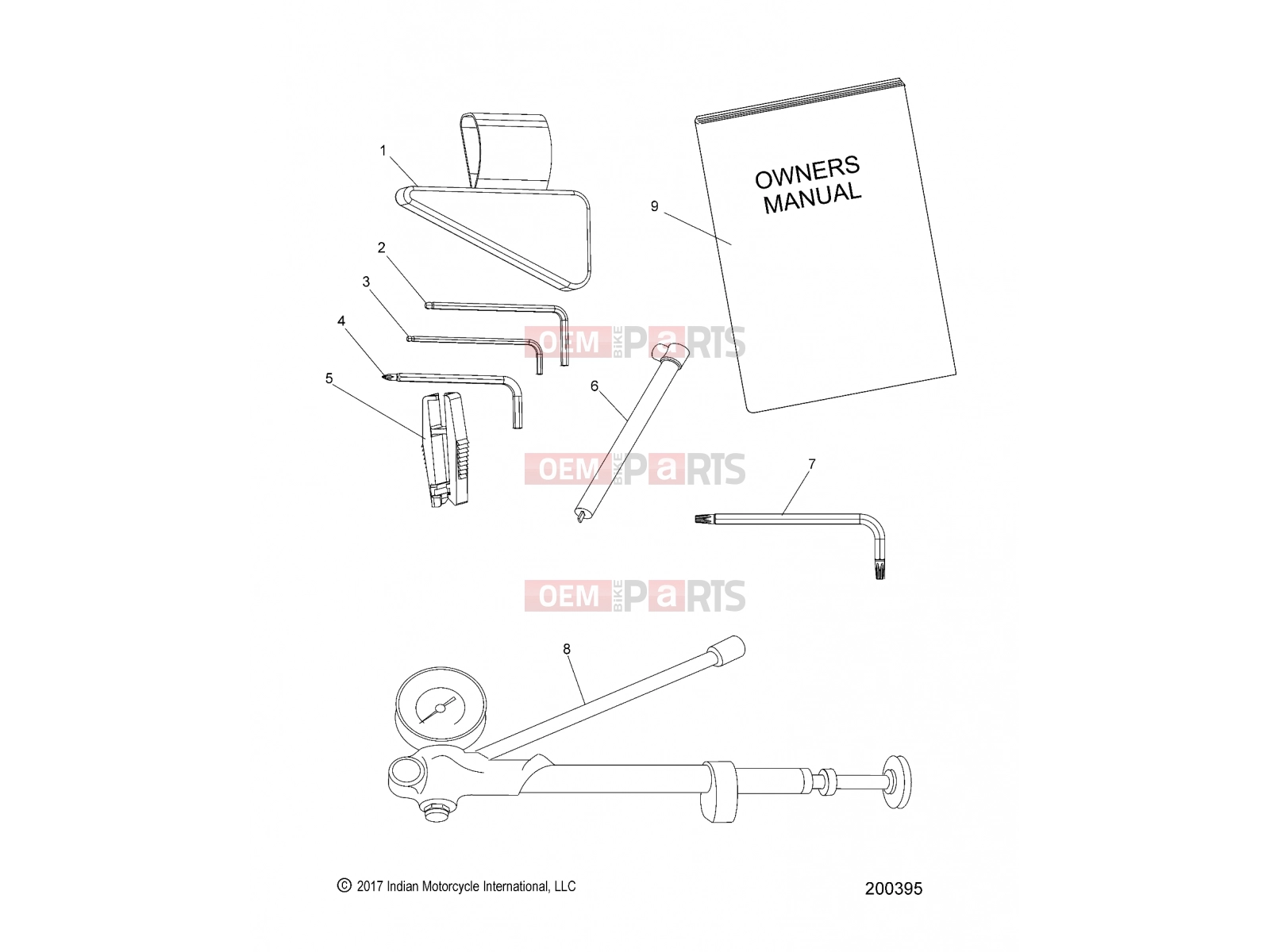 INDIAN 2022 CHIEFTAIN ELITE (R01) (N22TCEBB) REFERENCE » REFERENCE, MANUALS & TOOL KIT - ALL OPTIONS (200395)