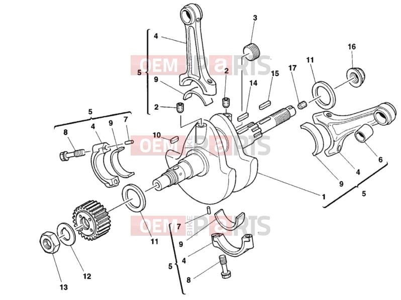 DUCATI 2002 Monster 750 CRANKSHAFT » ENGINE CASE