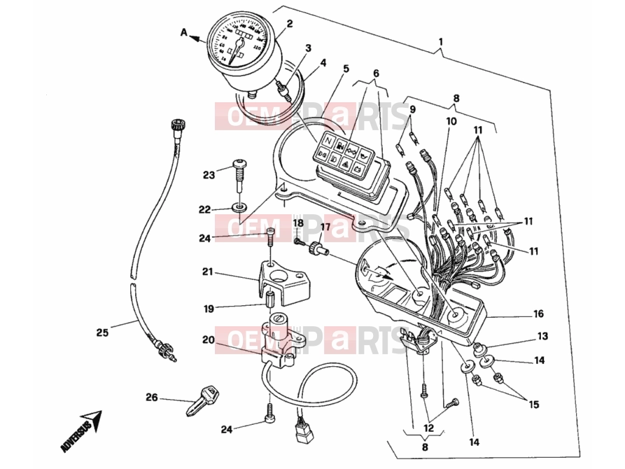 DUCATI 2002 Monster 900 METER » HANDLE BAR