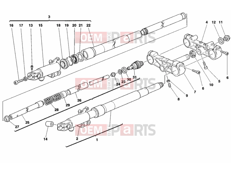 DUCATI 2002 Monster 900 S FRONT FORK » FRONT SUSPENSION