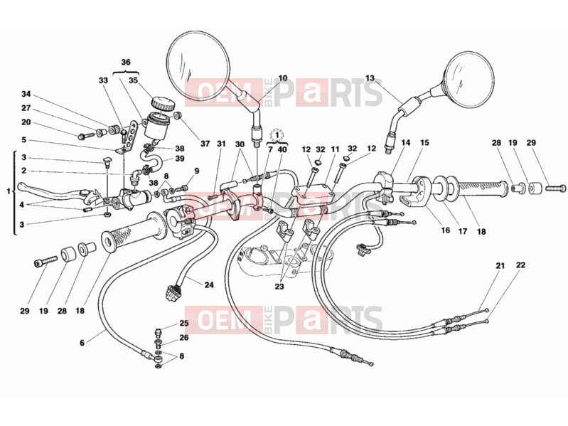 DUCATI 2002 Monster 900 S HANDLEBAR » HANDLE BAR