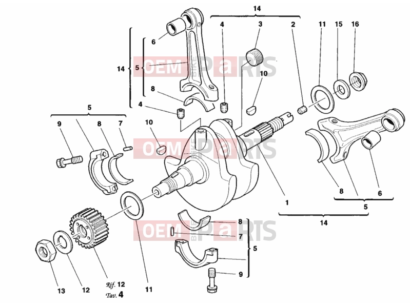 DUCATI 2002 Monster 900 S CRANKSHAFT » ENGINE CASE