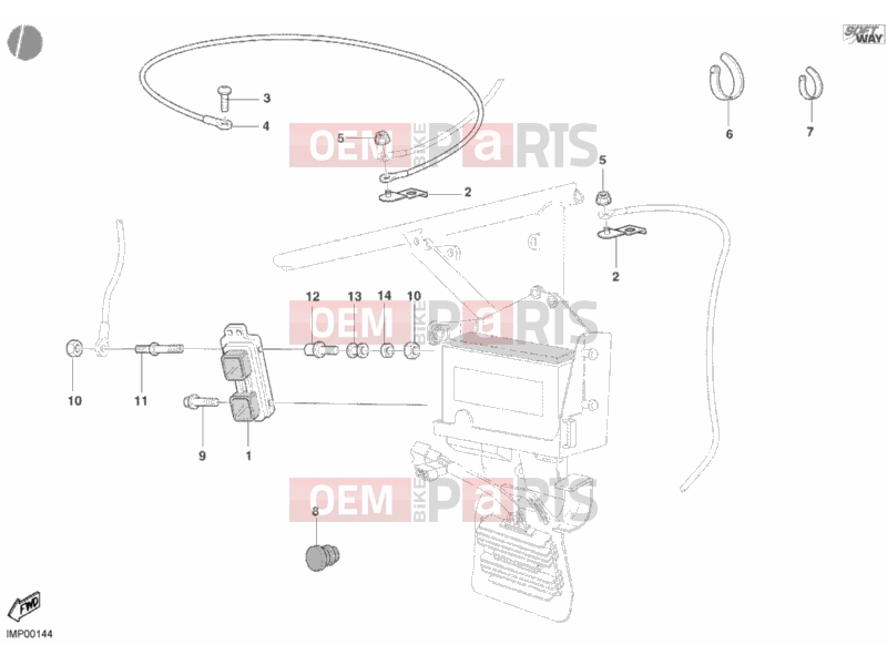 DUCATI 2002 Superbike 998 ENGINE CONTROL UNIT » HANDLE BAR