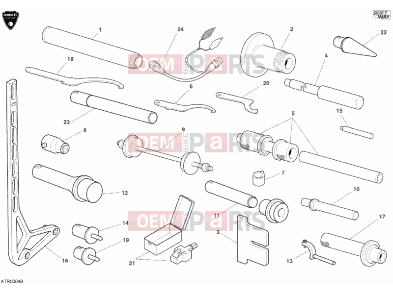 DUCATI 2002 Superbike 998 RS WORKSHOP SERVICE TOOLS, FRAME » FRAME