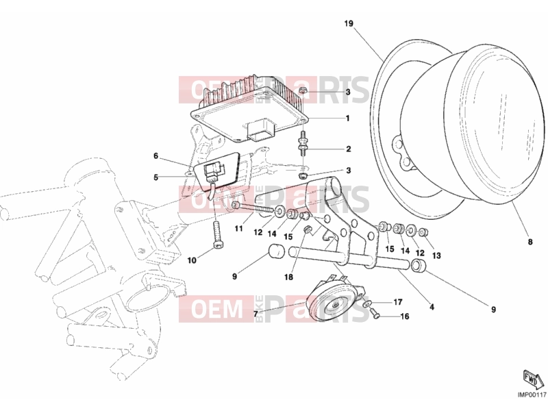 DUCATI 2002 Sportclassic MH900E ENGINE CONTROL UNIT » HANDLE BAR