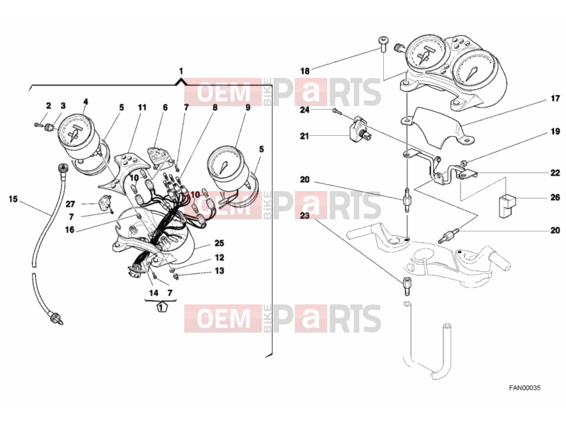 DUCATI 2002 Monster S4 METER » HANDLE BAR