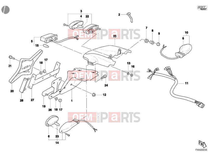 DUCATI 2002 Monster S4 TAILLIGHT » LIGHTING SYSTEM