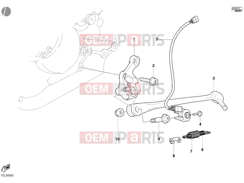 DUCATI 2002 Monster S4 SIDE STAND » ACCESSORIES