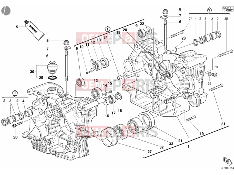 DUCATI 2002 Monster S4 Fogarty CRANKCASE » ENGINE CASE