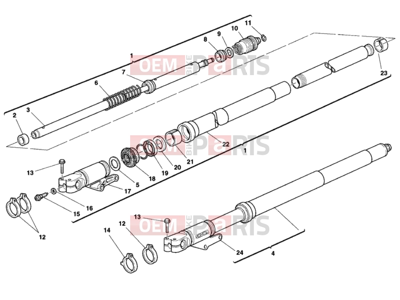 DUCATI 2002 Sporttouring ST2 FRONT FORK » FRONT SUSPENSION