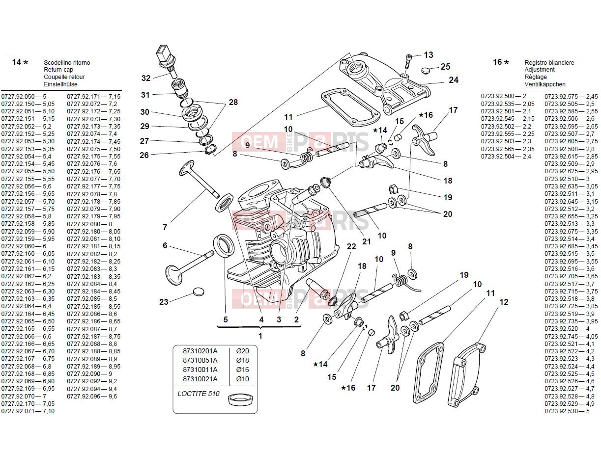 DUCATI 2000 Monster 900 HORIZONTAL HEAD